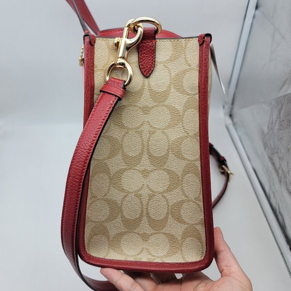 Coach Lunar New Year Dempsey Carryall in Signature Canvas with Rabbit Carriage - Picture 3 of 8
